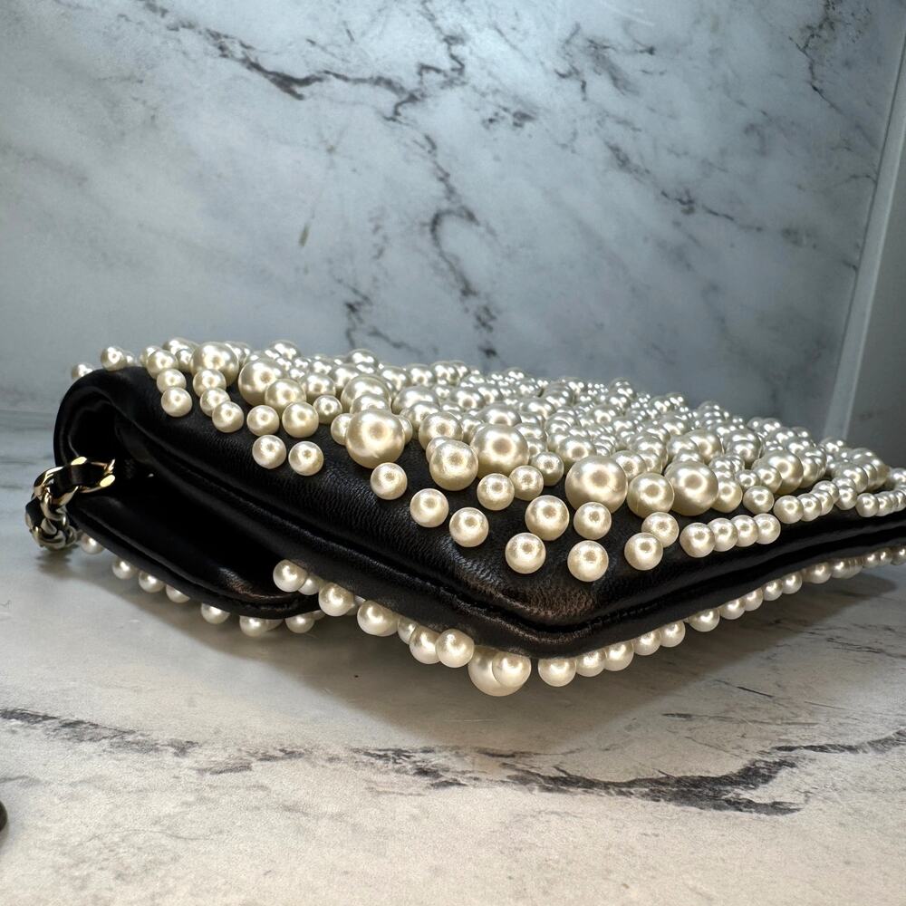 Chanel Pearl Flap Bag Paris-Dubai Pearly 15C WOC Wallet On Chain Crossbody CC - Picture 13 of 14